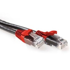 ACT CAT6A U-UTP Patch Cable 3m Black/Red IB6203