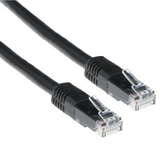 ACT CAT6A U-UTP Patch Cable 5m Black IB4205