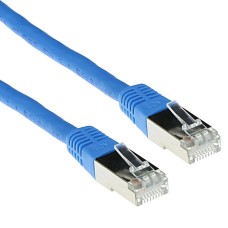 ACT CAT5e F-UTP Patch Cable 0,5m Blue IB7600