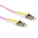 ACT LSZH Multimode 50/125 OM4 fiber cable duplex with LC connectors 0,5m Pink RL9700 ACT LSZH Multimode 50/125 OM4 fiber cable duplex with LC connectors 0,5m Pink RL9700