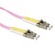 ACT LSZH Multimode 50/125 OM4 fiber cable duplex with LC connectors 0,5m Pink RL9700 ACT LSZH Multimode 50/125 OM4 fiber cable duplex with LC connectors 0,5m Pink RL9700