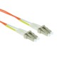 ACT LSZH Multimode 62.5/125 OM1 fiber cable duplex with LC connectors 0,5m Orange RL9000