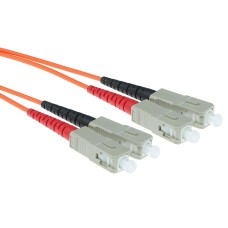 ACT LSZH Multimode 62.5/125 OM1 fiber cable duplex with SC connectors 0,5m Orange RL3000 ACT LSZH Multimode 62.5/125 OM1 fiber cable duplex with SC connectors 0,5m Orange RL3000