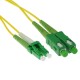 ACT LSZH Singlemode 9/125 OS2 fiber cable duplex with LC/APC8 and SC/APC8 connectors 1m Yellow RL2701 ACT LSZH Singlemode 9/125 OS2 fiber cable duplex with LC/APC8 and SC/APC8 connectors 1m Yellow RL2701