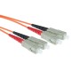 ACT LSZH Multimode 62.5/125 OM1 fiber cable duplex with SC connectors 1m Orange RL3001 ACT LSZH Multimode 62.5/125 OM1 fiber cable duplex with SC connectors 1m Orange RL3001