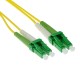 ACT LSZH Singlemode 9/125 OS2 fiber cable duplex with LC/APC8 connectors 1,5m Yellow RL2651 ACT LSZH Singlemode 9/125 OS2 fiber cable duplex with LC/APC8 connectors 1,5m Yellow RL2651
