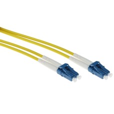 ACT Singlemode 9/125 OS2 duplex armored fiber cable with LC connectors 1,5m Yellow RL3351