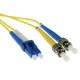 ACT Singlemode 9/125 OS2 fiber cable duplex with LC and ST connectors 15m Yellow RL7915 ACT Singlemode 9/125 OS2 fiber cable duplex with LC and ST connectors 15m Yellow RL7915