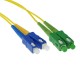 ACT LSZH Singlemode 9/125 OS2 fiber cable duplex with SC/APC and SC/PC connectors 2m Yellow RL3802 ACT LSZH Singlemode 9/125 OS2 fiber cable duplex with SC/APC and SC/PC connectors 2m Yellow RL3802