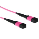ACT Multimode 50/125 OM4 polarity B fiber cable with MTP female connectors 2m Pink RL7762 ACT Multimode 50/125 OM4 polarity B fiber cable with MTP female connectors 2m Pink RL7762
