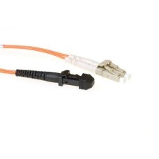 ACT LSZH Multimode 62.5/125 OM1 fiber cable duplex with MTRJ and LC connectors 3m Orange RL9103 ACT LSZH Multimode 62.5/125 OM1 fiber cable duplex with MTRJ and LC connectors 3m Orange RL9103