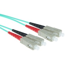 ACT LSZH Multimode 50/125 OM3 fiber cable duplex with SC connectors 5m Blue RL3605 ACT LSZH Multimode 50/125 OM3 fiber cable duplex with SC connectors 5m Blue RL3605