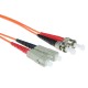 ACT LSZH Multimode 62.5/125 OM1 fiber cable duplex with ST and SC connectors 5m Orange RL2005 ACT LSZH Multimode 62.5/125 OM1 fiber cable duplex with ST and SC connectors 5m Orange RL2005