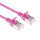 ACT CAT6A U-FTP Patch Cable 0,25m Pink DC7452