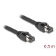DeLock CAT8.1 S-FTP Patch Cable 0,5m Black 80232 DeLock CAT8.1 S-FTP Patch Cable 0,5m Black 80232