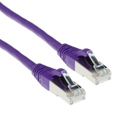 ACT CAT6A S-FTP Patch Cable 1m Purple FB2301