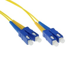 ACT LSZH Singlemode 9/125 OS2 fiber patch cable duplex with SC connectors 5m Yellow RL3905 ACT LSZH Singlemode 9/125 OS2 fiber patch cable duplex with SC connectors 5m Yellow RL3905