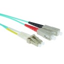 ACT LSZH Multimode 50/125 OM3 fiber patch cable duplex with LC and SC connectors 22m Blue RL8622 ACT LSZH Multimode 50/125 OM3 fiber patch cable duplex with LC and SC connectors 22m Blue RL8622