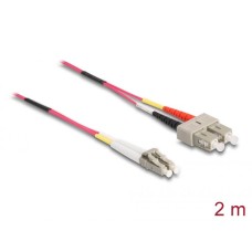 DeLock Cable Optical Fibre LC > SC Multi-mode OM4 2m 84681