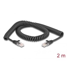 DeLock CAT5e U-UTP Patch cable 2m Black 87993