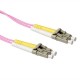 ACT LSZH Multimode 50/125 OM4 fiber patch cable duplex with LC connectors 2,5m Pink RL9753 ACT LSZH Multimode 50/125 OM4 fiber patch cable duplex with LC connectors 2,5m Pink RL9753
