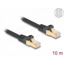 DeLock CAT6A S-FTP Patch Cable 10m Black 80322 DeLock CAT6A S-FTP Patch Cable 10m Black 80322