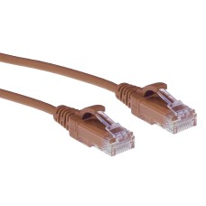 ACT CAT6 U-UTP Patch Cable 1m Brown DC9201
