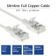 ACT CAT6A U-FTP Patch Cable 0,15m White DC6930