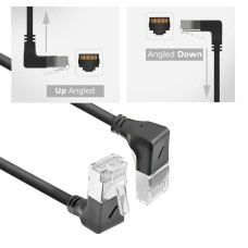 ACT CAT6A U-FTP Patch Cable 1m Black DA7901