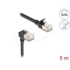 DeLock CAT6A S-FTP Patch Cable 5m Black 80308