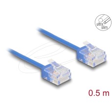 DeLock CAT6 U-UTP Patch Cable 0,5m Blue 80779