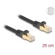 DeLock CAT6A S-FTP Patch Cable 0,25m Black 80315 DeLock CAT6A S-FTP Patch Cable 0,25m Black 80315