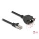DeLock CAT6A S-FTP Patch Cable 2m Black 87002 DeLock CAT6A S-FTP Patch Cable 2m Black 87002