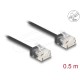 DeLock CAT6 U-UTP Patch Cable 0,5m Black 80370 DeLock CAT6 U-UTP Patch Cable 0,5m Black 80370