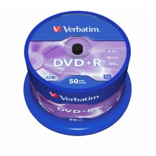 Verbatim DVD+R 4,7Gb 16x Hengeres 50db/csomag (50-es c&iacute;mke) 43550