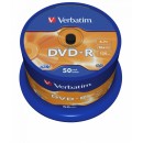 Verbatim DVD-R 4,7Gb 16x Hengeres 50db/csomag (50-es címke) 43548 Verbatim DVD-R 4,7Gb 16x Hengeres 50db/csomag (50-es címke) 43548