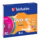 Verbatim DVD-R 4,7Gb 16x Slim 5db/csomag (5-ös címke) 43557