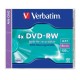 Verbatim DVD-RW 4,7Gb 4x Normál tok 1db/csomag (1-es címke) 43285