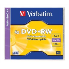 Verbatim DVD+RW 4,7Gb 4x Norm&aacute;l tok 1db/csomag (1-es c&iacute;mke) 43229