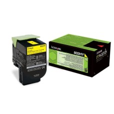 Lexmark 802HY High Yellow toner 80C2HY0 Lexmark 802HY High Yellow toner 80C2HY0