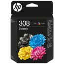 HP 308 Multipack tintapatron (2-pack) 6L6S6UE HP 308 Multipack tintapatron (2-pack) 6L6S6UE