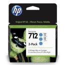 HP 3ED77A (712) Cyan tintapatroncsomag (3pack) 3ED77A