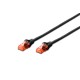 Digitus CAT6 U-UTP Patch Cable 0,25m Black DK-1617-0025/BL Digitus CAT6 U-UTP Patch Cable 0,25m Black DK-1617-0025/BL