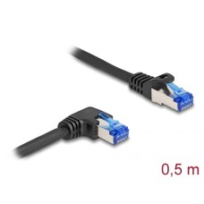 DeLock CAT6A S-FTP Patch Cable 0,5m Black 80221 DeLock CAT6A S-FTP Patch Cable 0,5m Black 80221