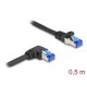 DeLock CAT6A S-FTP Patch Cable 0,5m Black 80221 DeLock CAT6A S-FTP Patch Cable 0,5m Black 80221