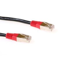 ACT CAT5e F-UTP Patch Cable 2m Black/Red IB5102