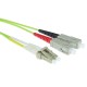 ACT LSZH Multimode 50/125 OM5 fiber cable duplex with LC and SC connectors 1m Green RL5901 ACT LSZH Multimode 50/125 OM5 fiber cable duplex with LC and SC connectors 1m Green RL5901