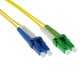 ACT LSZH Singlemode 9/125 OS2 fiber cable duplex with LC/APC and LC/UPC connectors 1m Yellow RL2801 ACT LSZH Singlemode 9/125 OS2 fiber cable duplex with LC/APC and LC/UPC connectors 1m Yellow RL2801