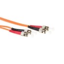 ACT LSZH Multimode 50/125 OM2 fiber cable duplex with ST connectors 50m Orange RL1550 ACT LSZH Multimode 50/125 OM2 fiber cable duplex with ST connectors 50m Orange RL1550