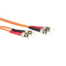 ACT LSZH Multimode 50/125 OM2 fiber cable duplex with ST connectors 50m Orange RL1550 ACT LSZH Multimode 50/125 OM2 fiber cable duplex with ST connectors 50m Orange RL1550